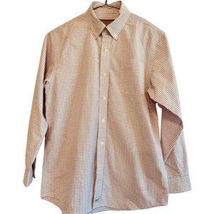 VINEYARD VINES Long Sleeve Cotton Murray Dress Shirt, Youth Med, Red Blue White